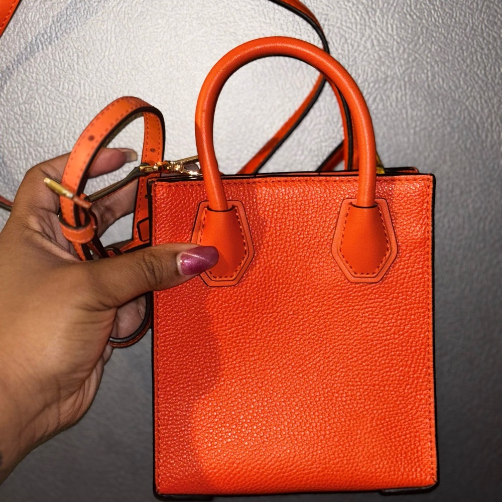 Michael Kors Vibrant Orange Mini Bag - Picture 4 of 4